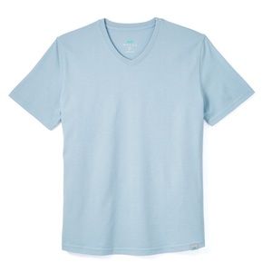 Myles Everyday Tee with V-Neck in Sky Blue Men’s Size Medium